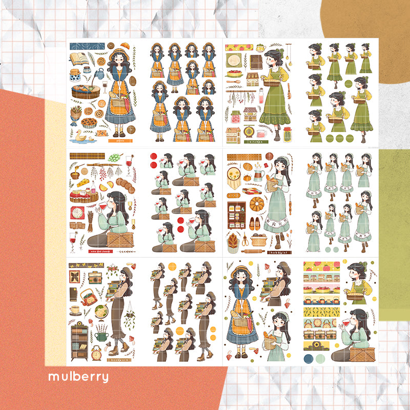 Cottage Core | PaperDollzCo Planner | Sticker Book | CB040