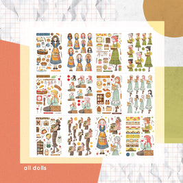 Cottage Core | PaperDollzCo Planner | Sticker Book | CB040
