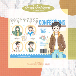 Crush Confessions  | PaperDollzCo Planner | Sticker Book | CB043