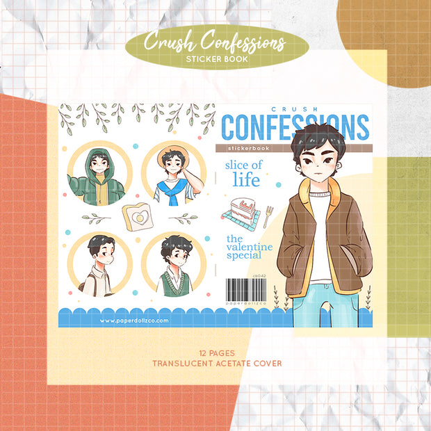 Crush Confessions  | PaperDollzCo Planner | Sticker Book | CB043