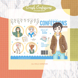 Crush Confessions  | PaperDollzCo Planner | Sticker Book | CB043
