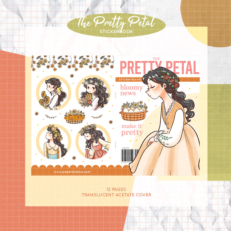 The Pretty Petal | PaperDollzCo | Sticker Book | CB044