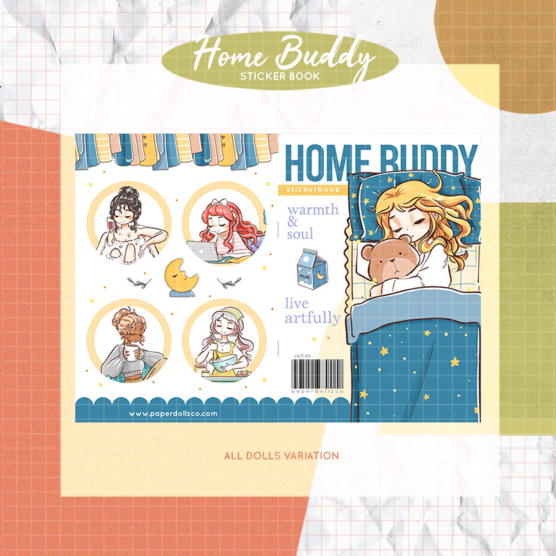 Home Buddy | PaperDollzCo | Sticker Book | CB046