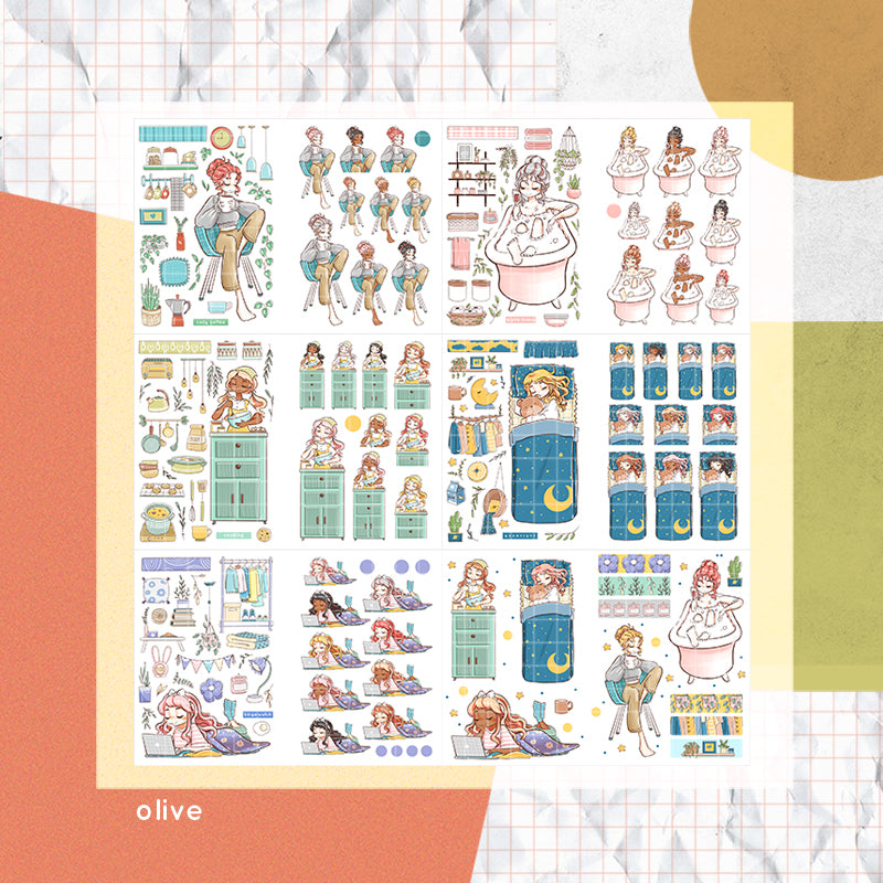 Home Buddy | PaperDollzCo | Sticker Book | CB046