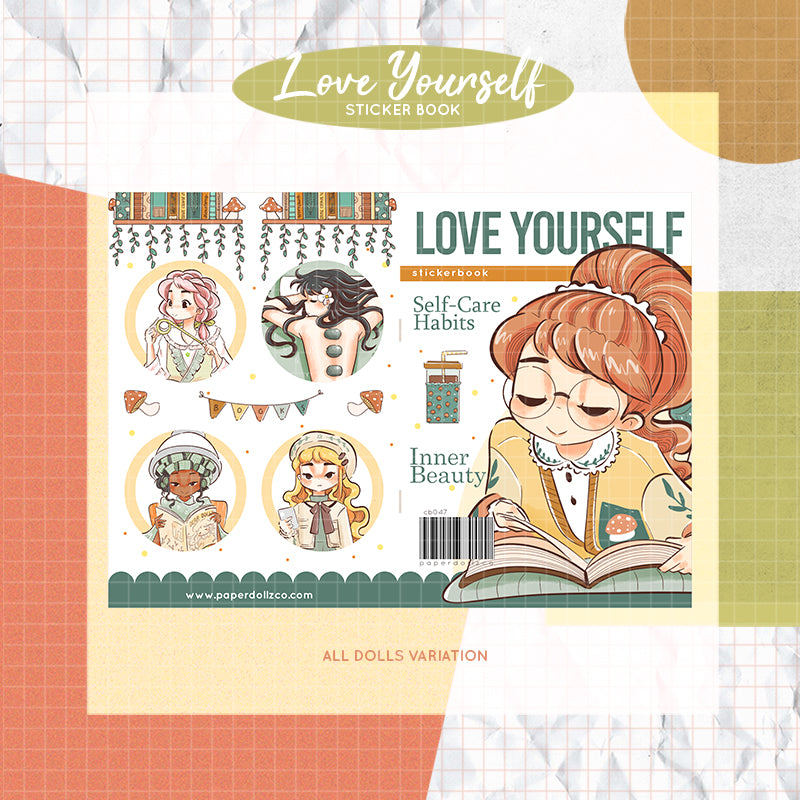 Love Yourself | PaperDollzCo | Sticker Book | CB047