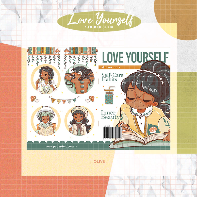 Love Yourself | PaperDollzCo | Sticker Book | CB047