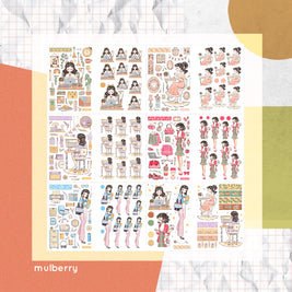 Working Women | PaperDollzCo | Sticker Book | CB048
