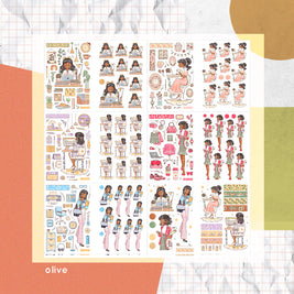 Working Women | PaperDollzCo | Sticker Book | CB048