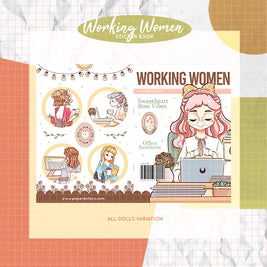 Working Women | PaperDollzCo | Sticker Book | CB048