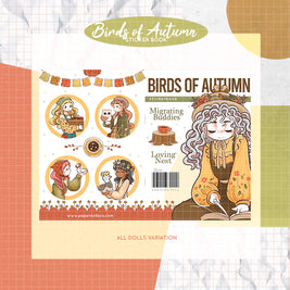 Birds of Autumn | PaperDollzCo | Sticker Book | CB049