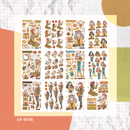 Birds of Autumn | PaperDollzCo | Sticker Book | CB049