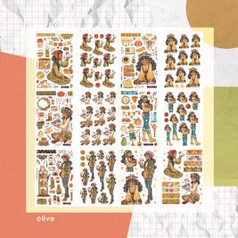 Birds of Autumn | PaperDollzCo | Sticker Book | CB049