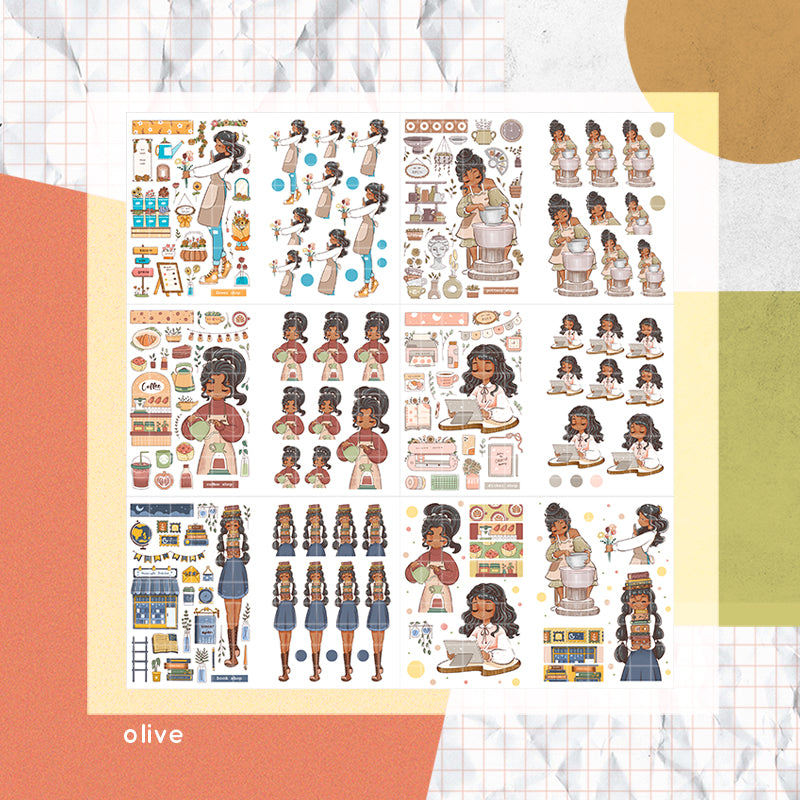 True Passion | PaperDollzCo | Sticker Book | CB050