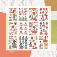 Joy to the Dolly World | PaperDollzCo | Sticker Book | CB053