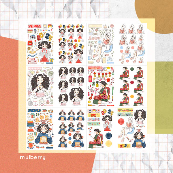 Year of the Rising Dragon | PaperDollzCo | Sticker Book | CB054