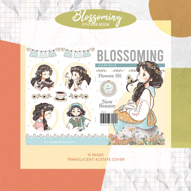 Blossoming | PaperDollzCo | Sticker Book | CB057