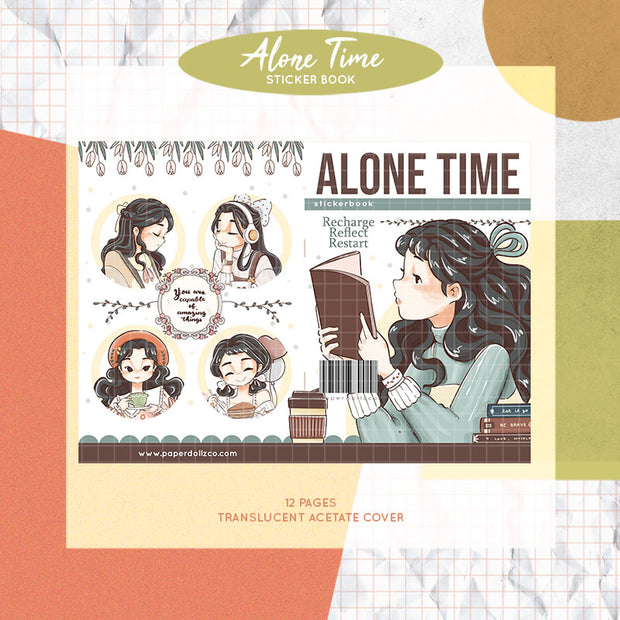 Alone Time | PaperDollzCo | Sticker Book | CB058