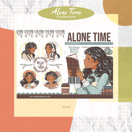 Alone Time | PaperDollzCo | Sticker Book | CB058