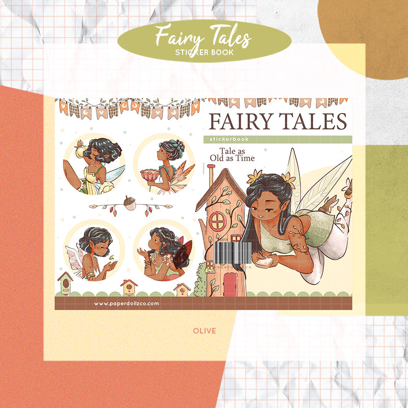 Fairy Tales | PaperDollzCo | Sticker Book | CB059