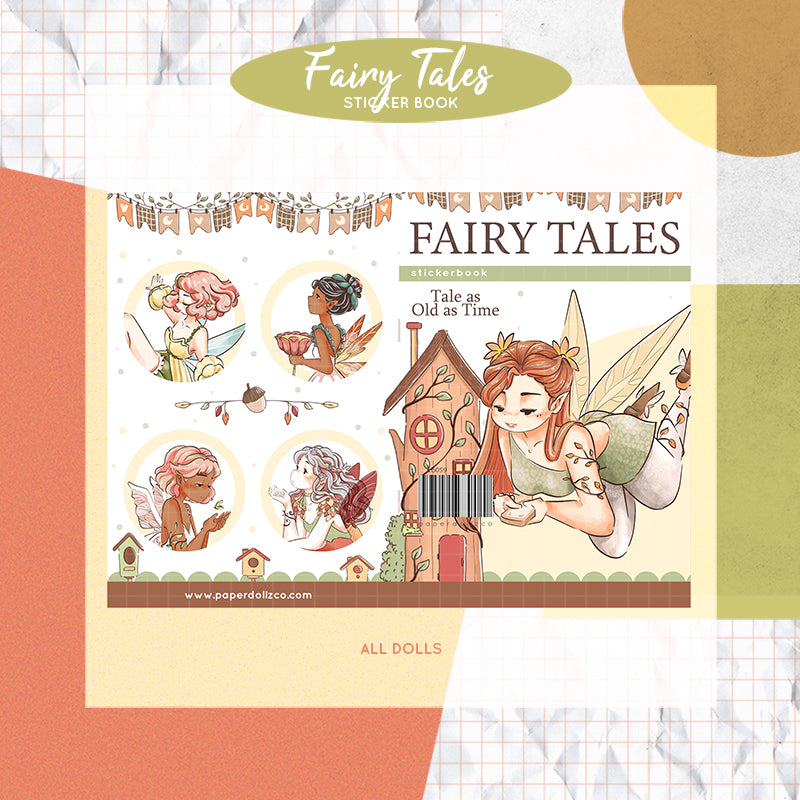 Fairy Tales | PaperDollzCo | Sticker Book | CB059
