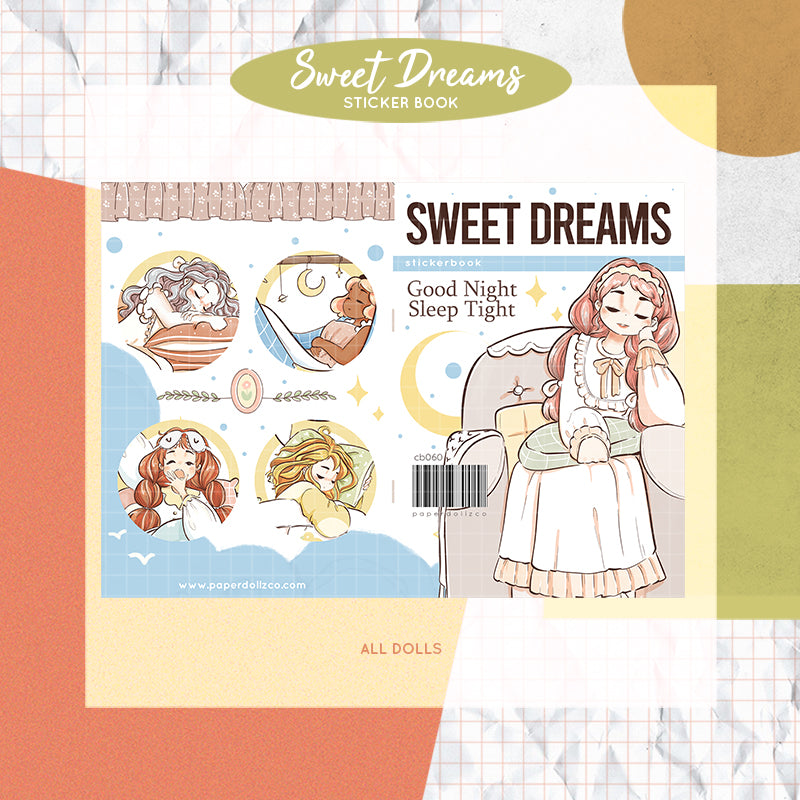Sweet Dreams | PaperDollzCo | Sticker Book | CB060