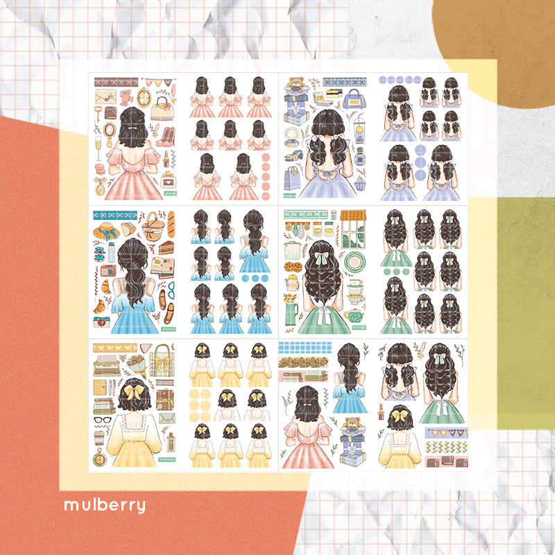 Crowning Glory | PaperDollzCo | Sticker Book | CB061