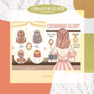 Crowning Glory | PaperDollzCo | Sticker Book | CB061