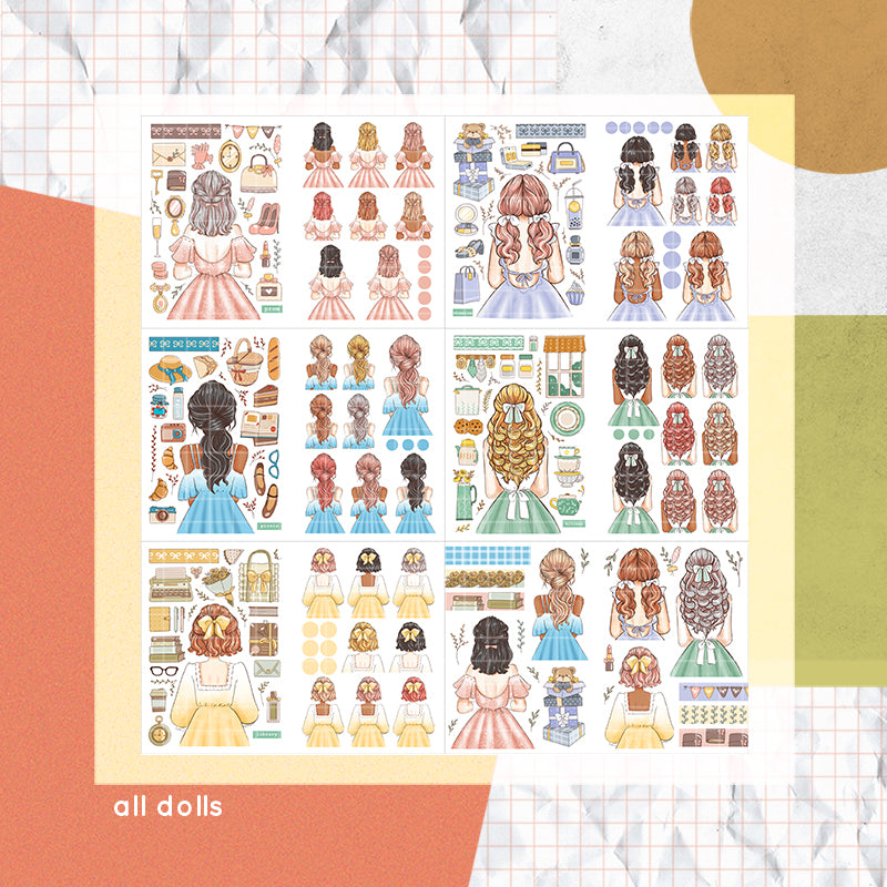 Crowning Glory | PaperDollzCo | Sticker Book | CB061