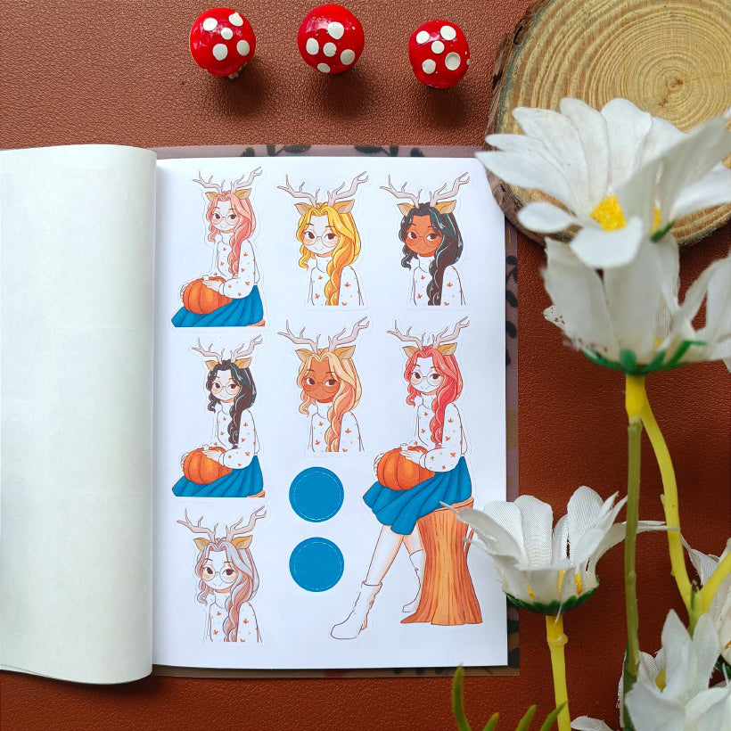 Fluffy Tails | PaperDollzCo | Sticker Book | CB064