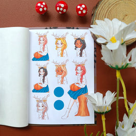 Fluffy Tails | PaperDollzCo | Sticker Book | CB064