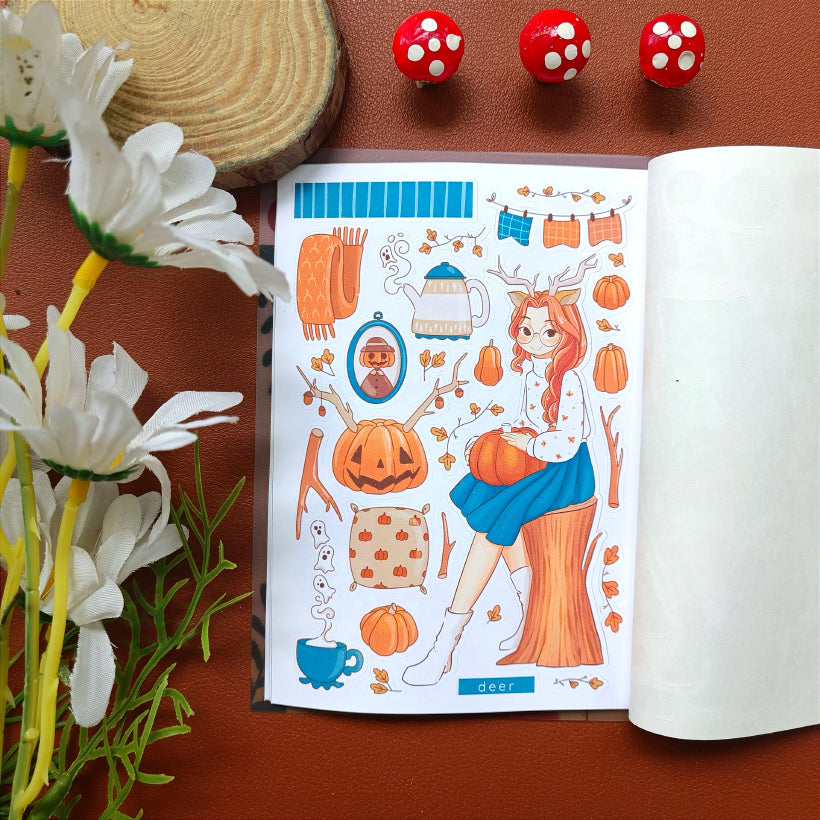 Fluffy Tails | PaperDollzCo | Sticker Book | CB064