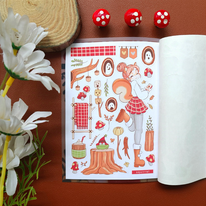 Fluffy Tails | PaperDollzCo | Sticker Book | CB064