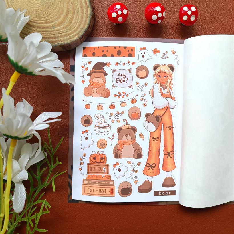 Fluffy Tails | PaperDollzCo | Sticker Book | CB064