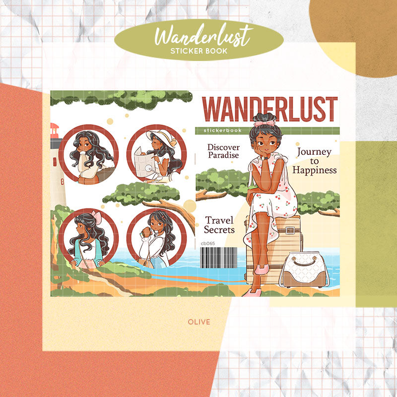 Wanderlust | PaperDollzCo | Sticker Book | CB065