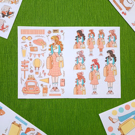 Wanderlust | PaperDollzCo | Sticker Book | CB065