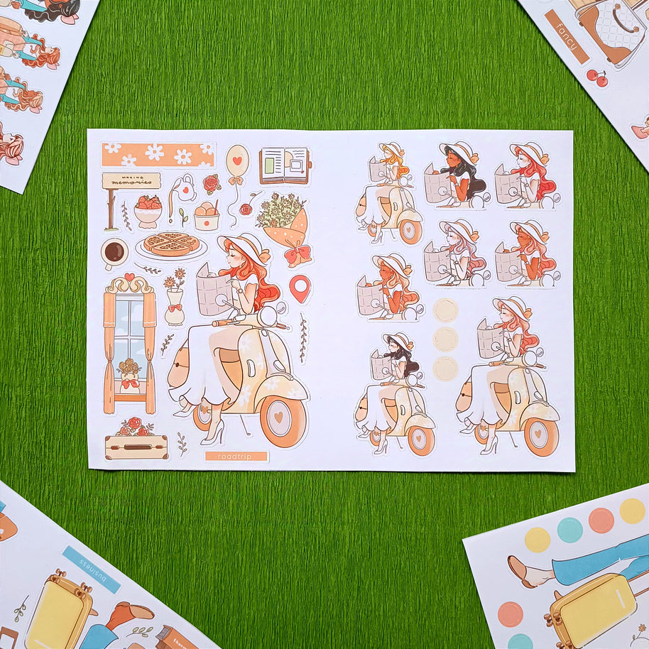 Wanderlust | PaperDollzCo | Sticker Book | CB065