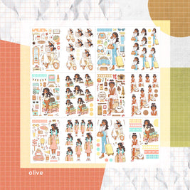 Wanderlust | PaperDollzCo | Sticker Book | CB065