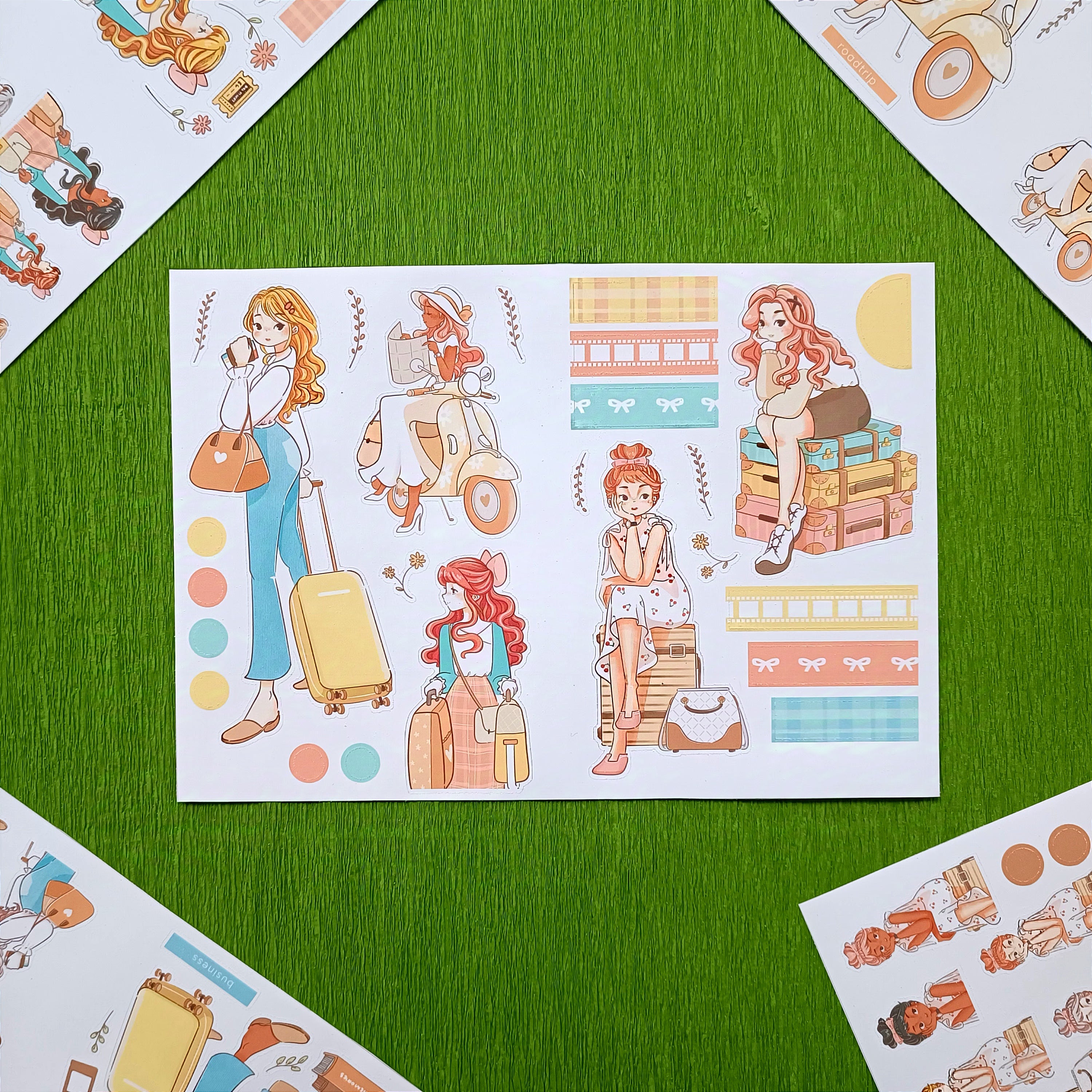 Wanderlust | PaperDollzCo | Sticker Book | CB065