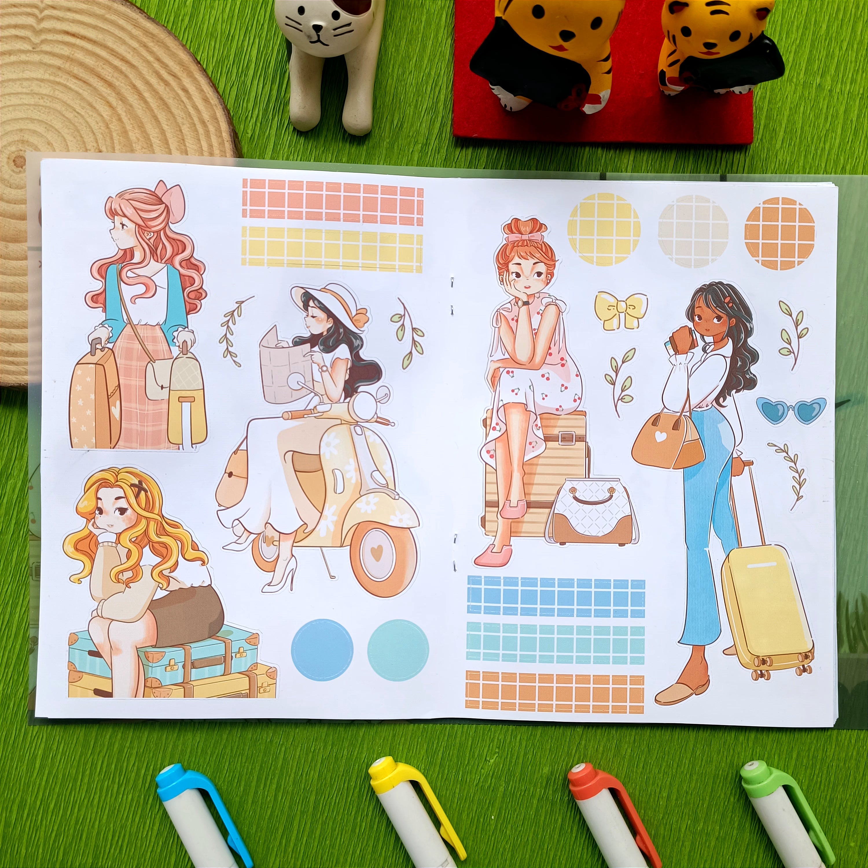 Wanderlust | PaperDollzCo | Sticker Book | CB065
