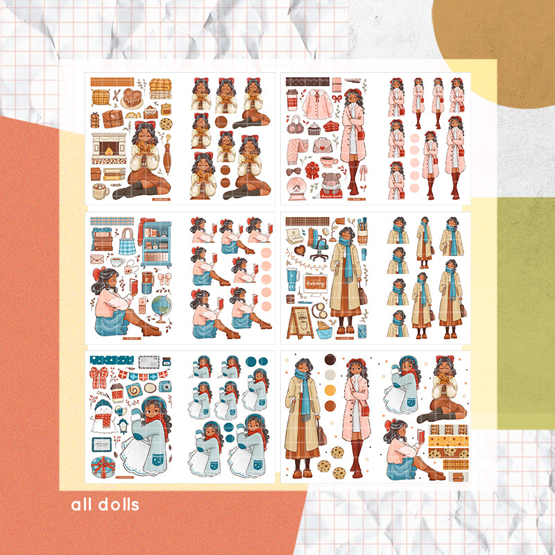 Winter Solstice | PaperDollzCo | Sticker Book | CB066