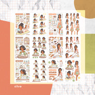 Planner Girl | PaperDollzCo | Sticker Book | CB067