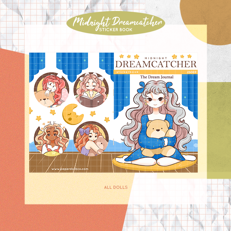 Midnight Dreamcatcher | PaperDollzCo | Sticker Book | CB069
