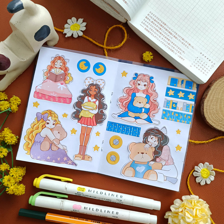 Midnight Dreamcatcher | PaperDollzCo | Sticker Book | CB069