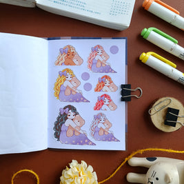 Midnight Dreamcatcher | PaperDollzCo | Sticker Book | CB069