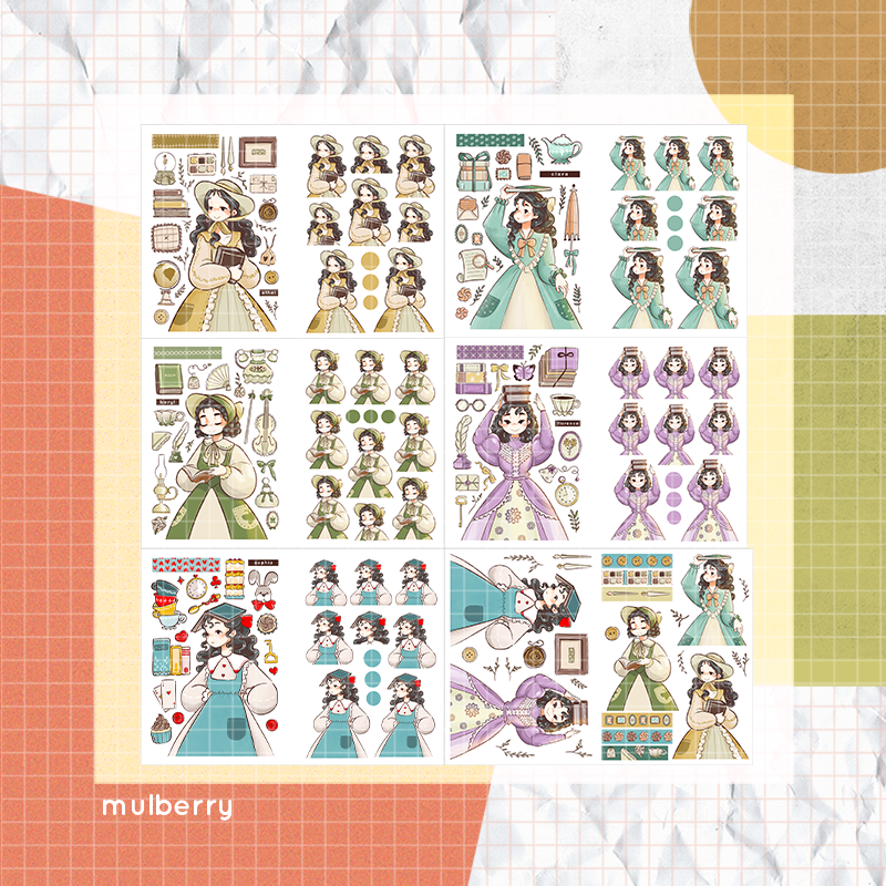 Victorian Muses | PaperDollzCo | Sticker Book | CB070