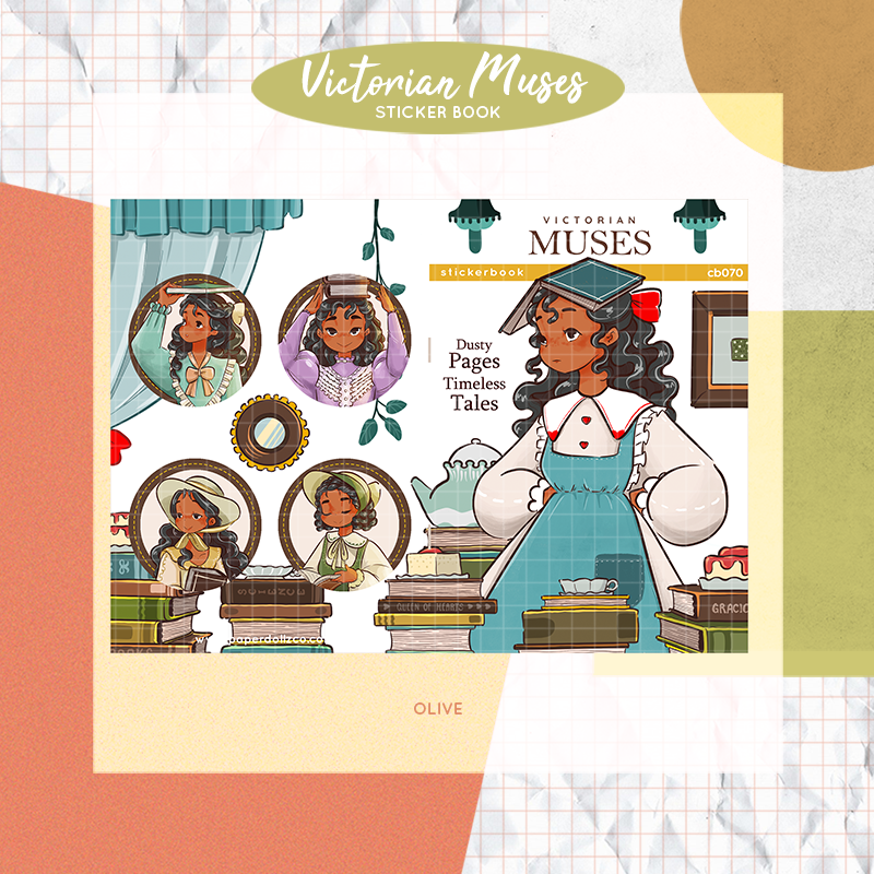 Victorian Muses | PaperDollzCo | Sticker Book | CB070