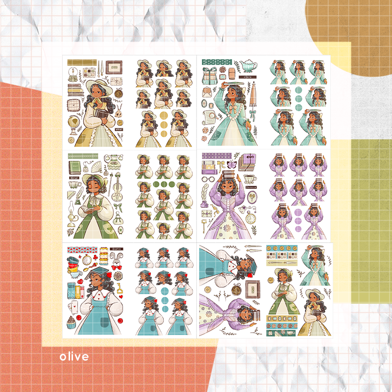 Victorian Muses | PaperDollzCo | Sticker Book | CB070