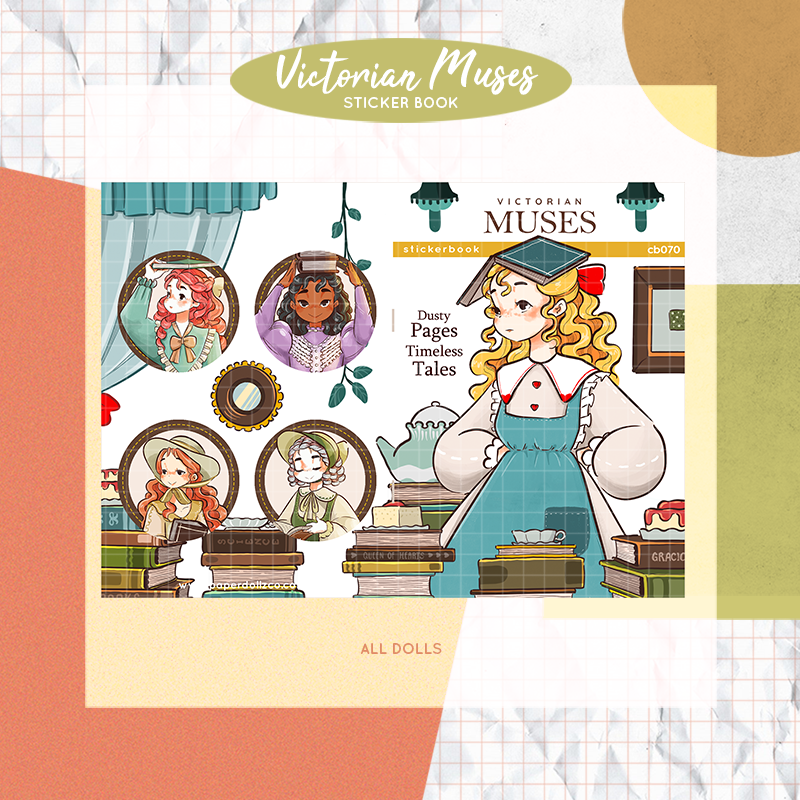 Victorian Muses | PaperDollzCo | Sticker Book | CB070