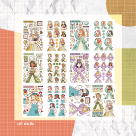 Victorian Muses | PaperDollzCo | Sticker Book | CB070