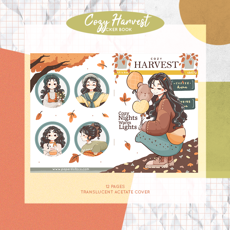 Cozy Harvest | PaperDollzCo | Sticker Book | CB072
